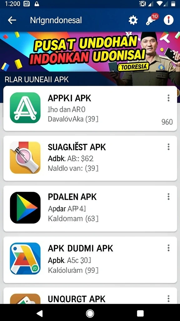 Tampilan utama aplikasi Download luckyrp APK untuk Android yang intuitif dan efisien.